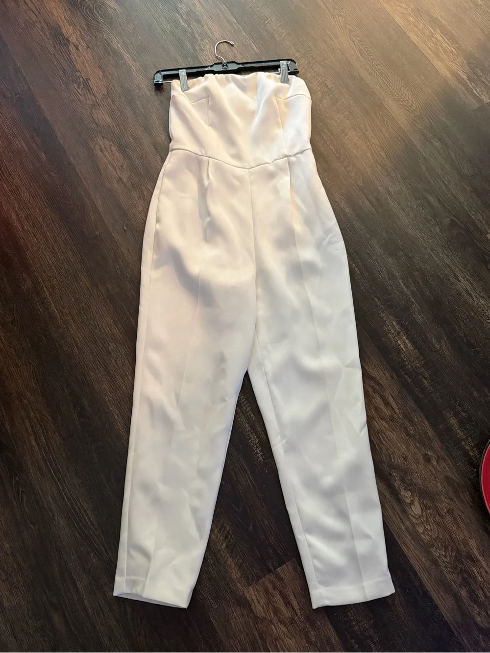 Express Ivory Strapless Jumpsuit Size 4 Bridal Shower Wedding Rehearsal Dinner
